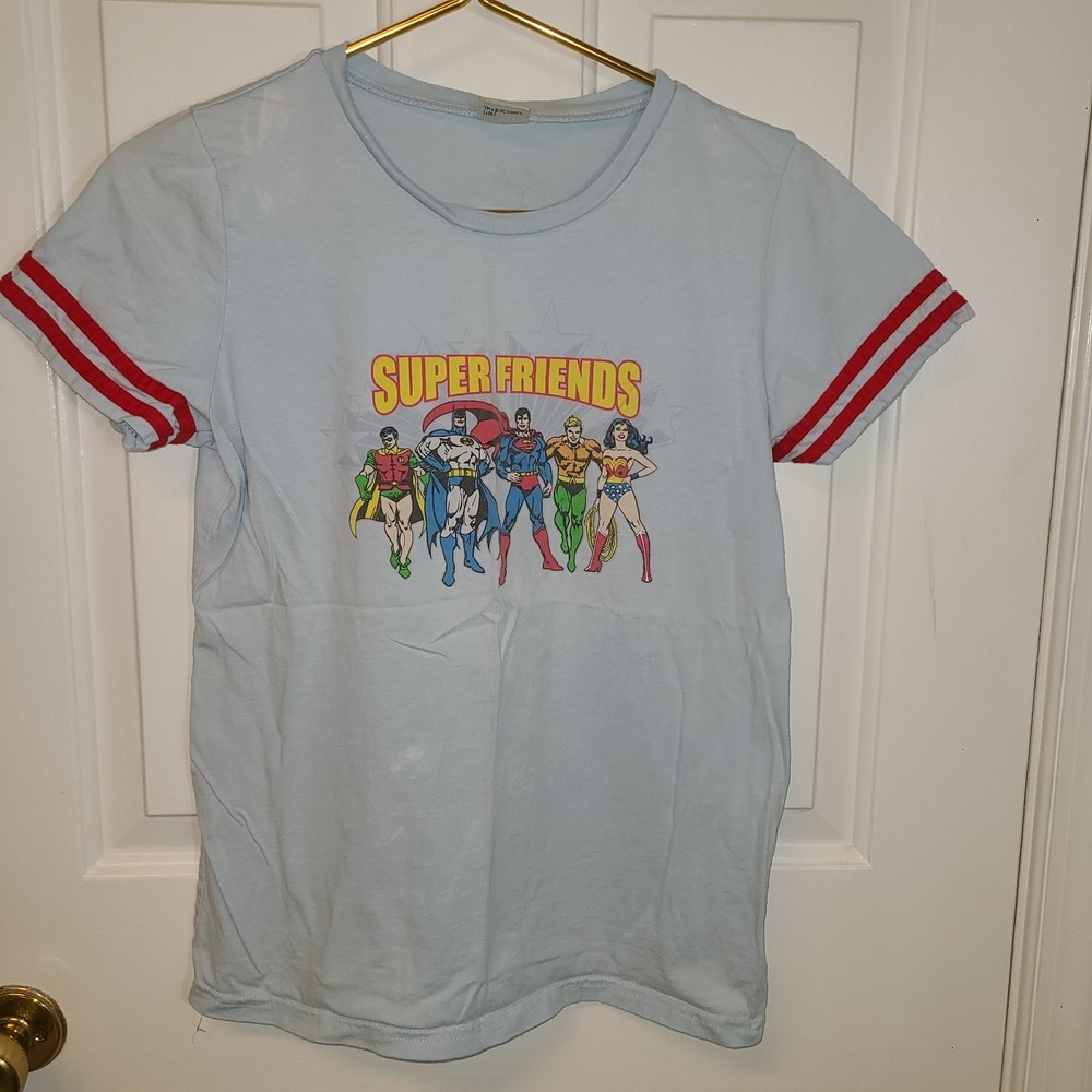 Justice League Super Friends Superman Wonder Woman Batman T-Shirt DC‎ S